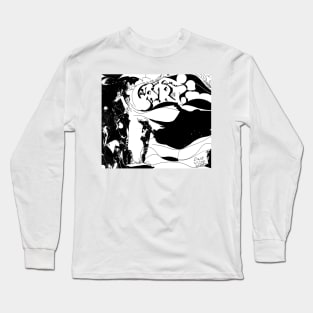 Tragic black and white, the canopy of chaos. Figure ART. Long Sleeve T-Shirt